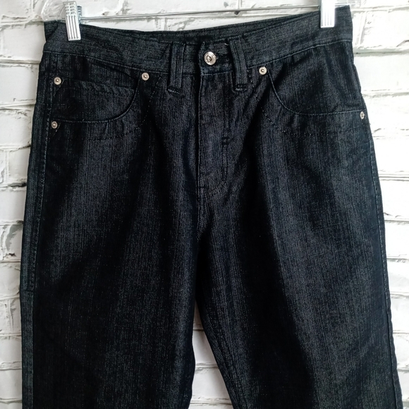 🔥SOLD🔥ROCAWEAR Mens Black Denim Jeans 32 x 34 - Picture 6 of 11